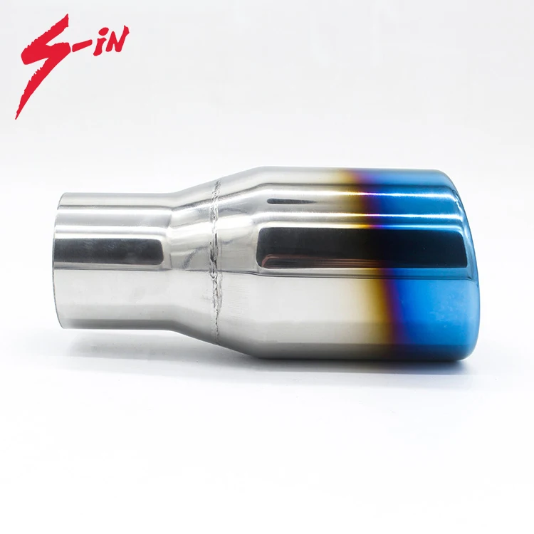 Hot sale classic blue chroming SS304 exhaust tail pipe muffler tips