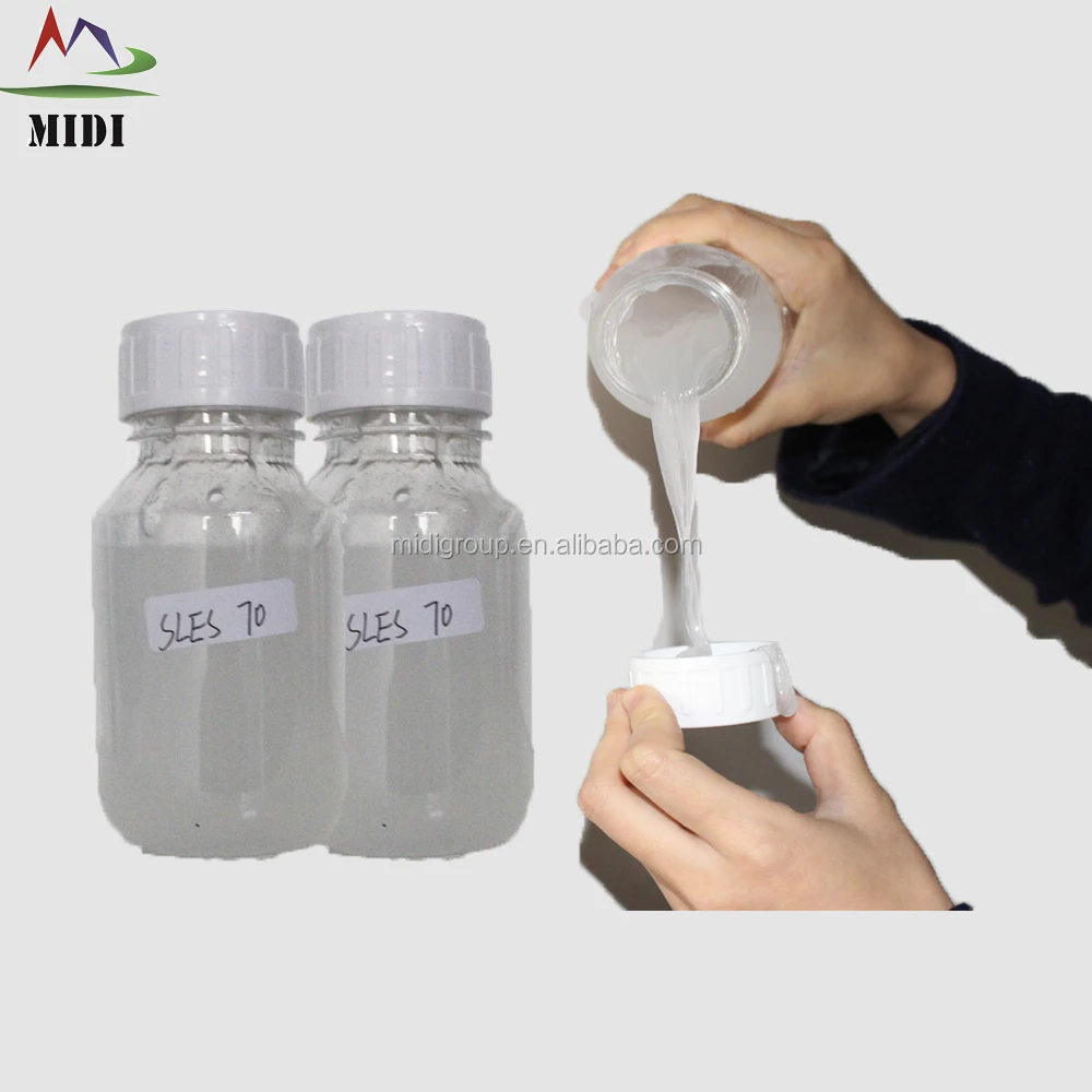 Sodium Lauryl Ether Sulphate 70% SLES Chemicals Surfactant Sles 13150-00-0