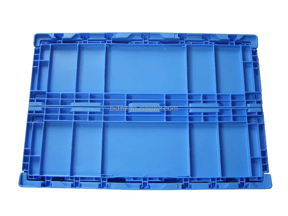 plastic crates folding stackable turnover box with lid plastic moving crate collapsible crate