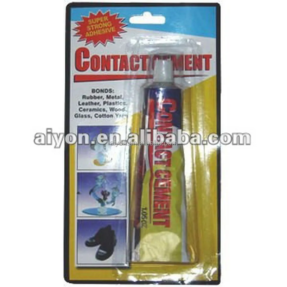 aluminum tube and canned contact cement, chloroprene rubber glue