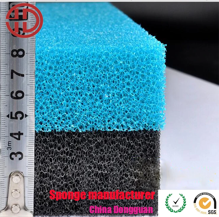 Black Custom Shape Filtration Foam Aquarium Fish Tank Filter Sponge