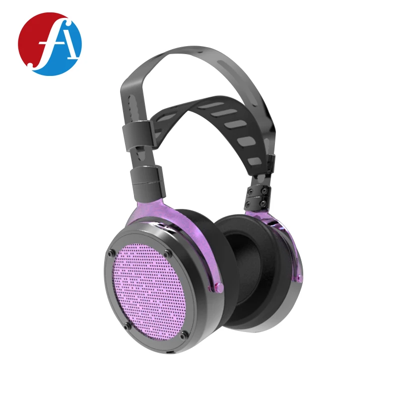 Personalized Colorful New Audiophile FA-810 OEM ODM OBM Metal Detector Planar Heavy Bass Earphones Rohs Headphone