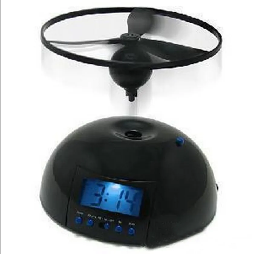 UCHOME 2021 Creative flying alarm clock crazy annoying lazy helicopter led digital clock