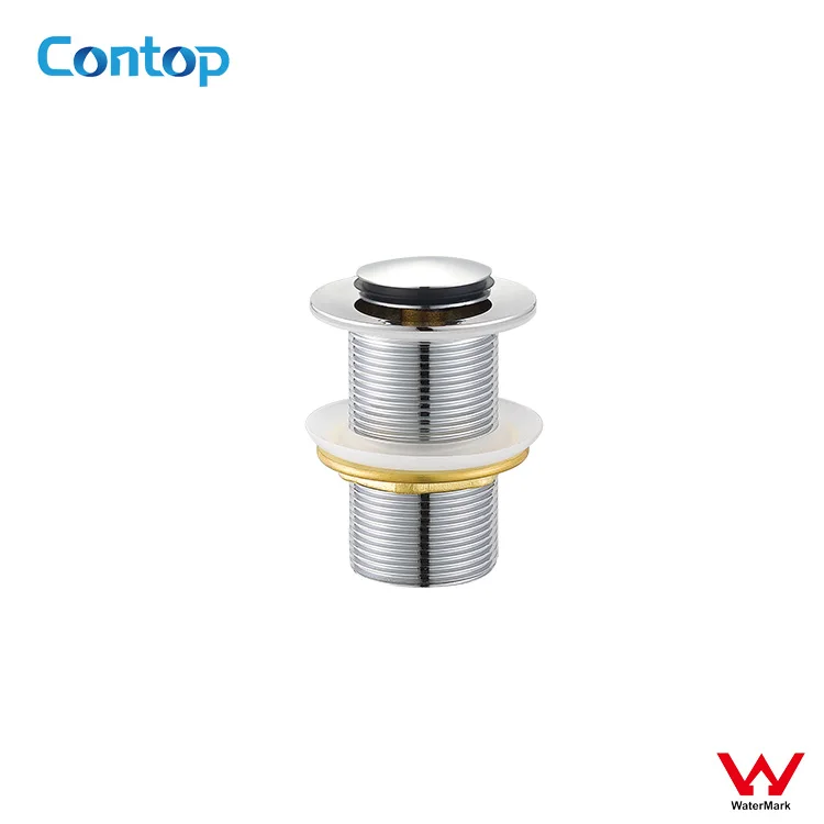 Watermark approval brass pop-waste without overflow for wash basin drainpipe