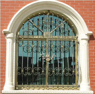 Top-selling modern iron window grill design