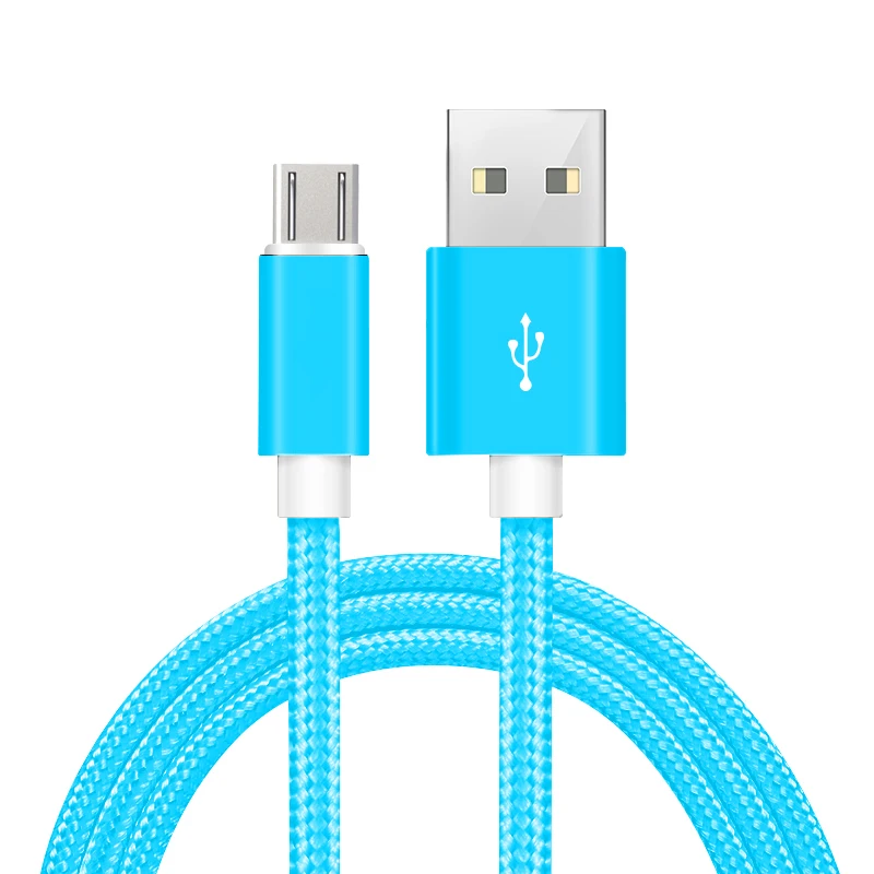 Factory Price Custom Nylon Braided best fast Charging Data Cable for Android USB Cable