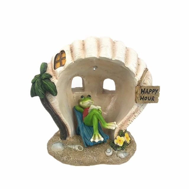 Popular frog Statue Polyresin Figurine Garden Decoration