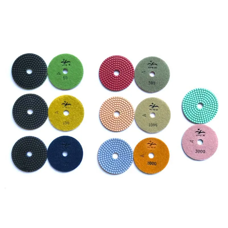 wet 4inch grinder marble sharp polishing pad