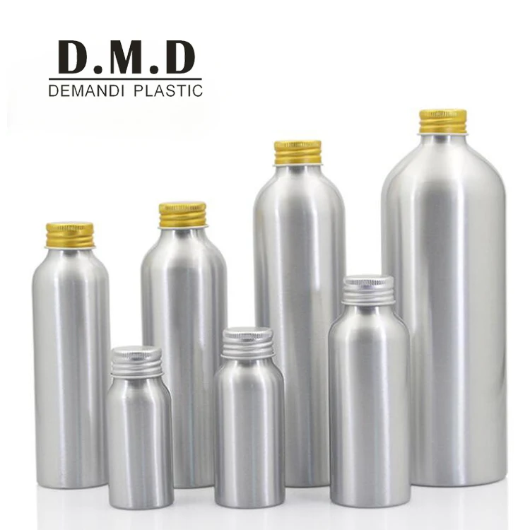 Custom logo 30ML 50ML 100ML 4 oz 120ML 150 ML 200ML 250ML 1oz aluminum bottles with screw cap