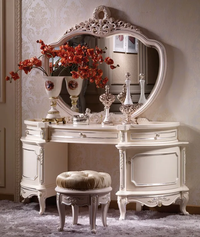 luxury style classic princess bedroom furniture sets, Louvre palace style bedroom