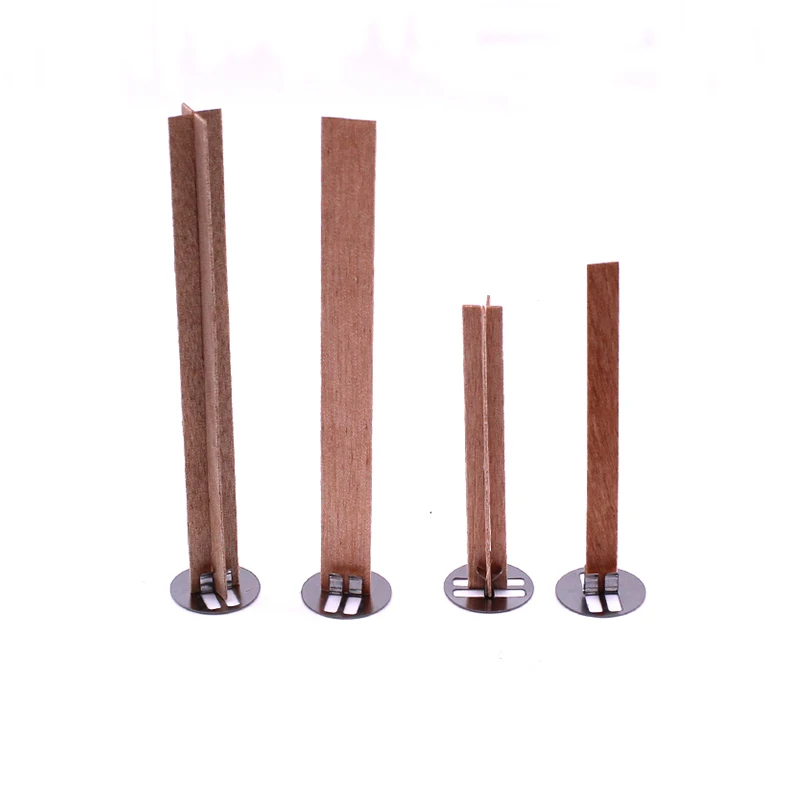 
Slice and cross shaped wooden wicks different sizes available candle wood wick 