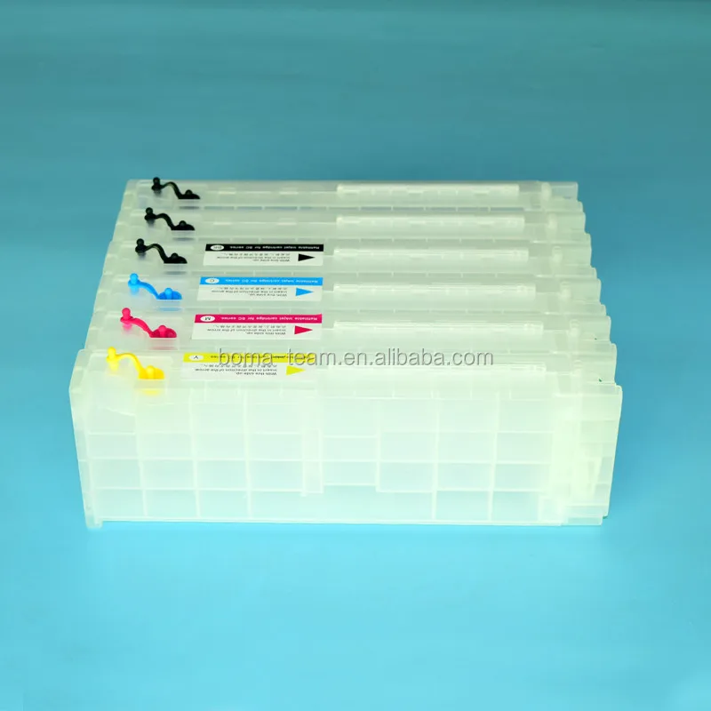 SC-F2000 F2100 T7251-T725A 6Pcs 600ml Refill Ink Cartridge For Epson SureColor F2000 DTG Textile Printer For Garment Printing