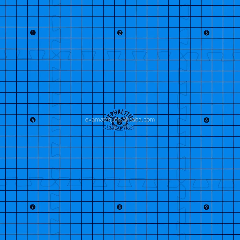 
Crafts Blocking Mats for Knitting - Pack of 9 BLUE Blocking Boards with Grids for Needlepoint 