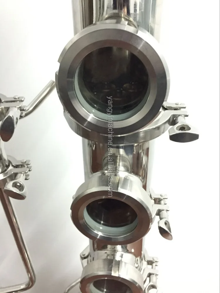 Рефлюкс флот, дистилляционная колонна 8 дюймов, колонка для дистилляции из нержавеющей стали