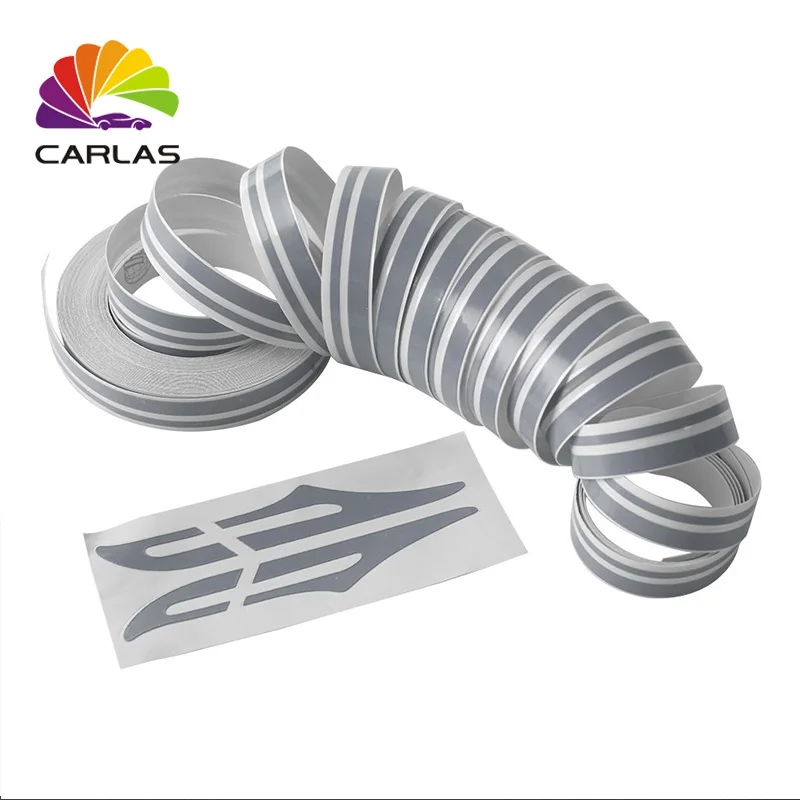 Carlas Double Pin Stripe Striping Tape Body Door Decals Stickers Vinyl For Car Motorcycle