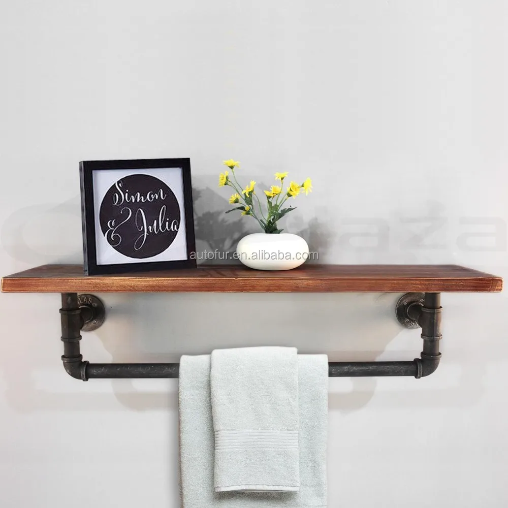 Decorated bathroom towel hanger