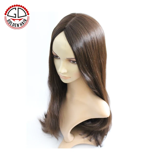 
Shedding Free Soft Texture Russian Hair Kosher Wig With Silk Top 