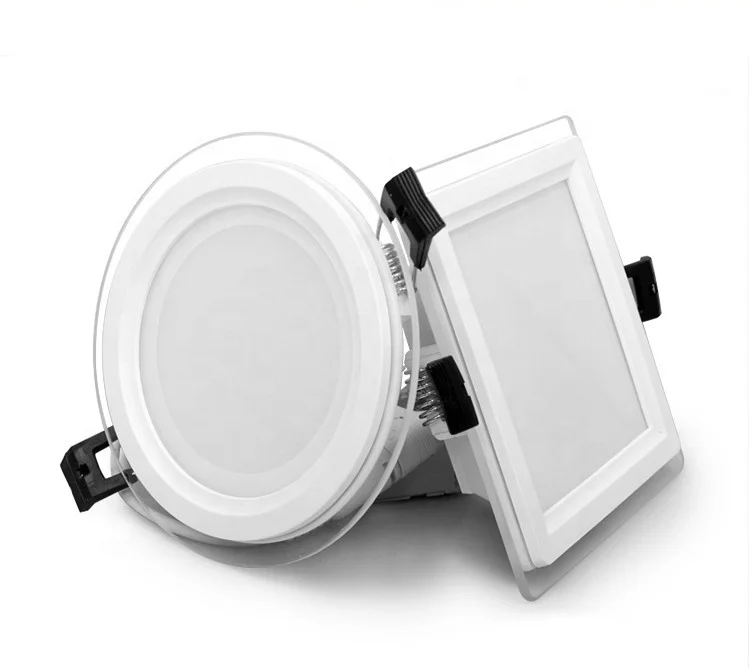 2019 CE ROHS 3000k 6w 12w 110v Встраиваемая потолочная стеклянная панель для душа