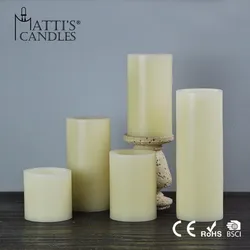 Оптовая продажа, беспламенная движущаяся фитильная Светодиодная свеча Matti для украшения дома
