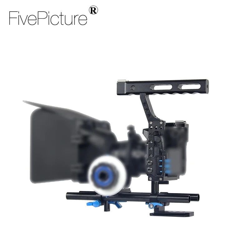 Штатив 15 мм для цифровой зеркальной камеры комплект со стабилизатором и ручкой сверху Sony A7 A7S A7R A7RII A7SII Panasonic