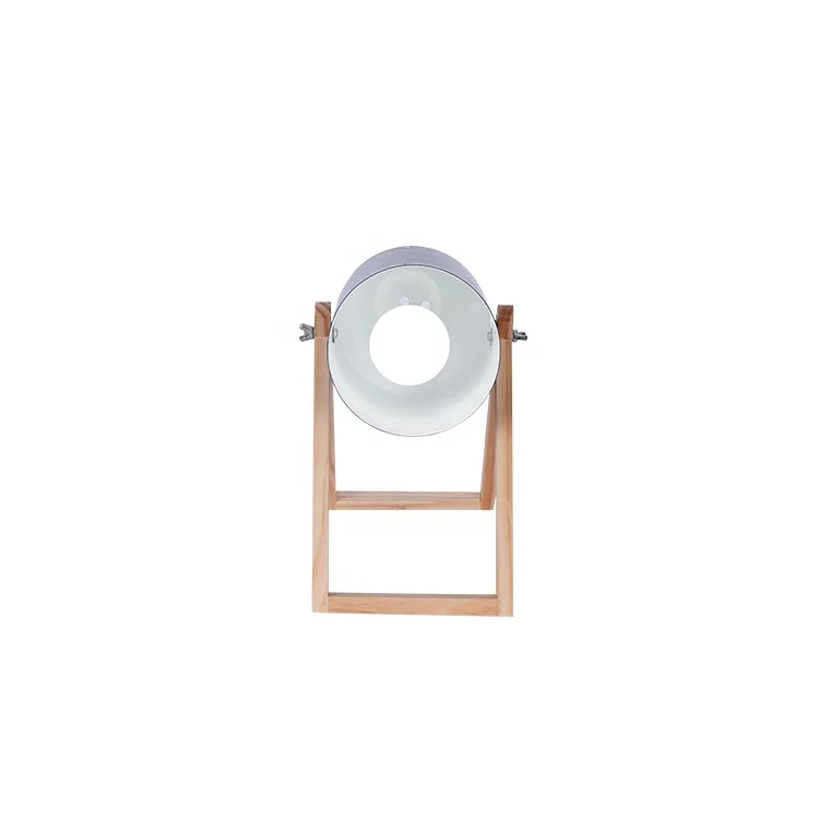 Modern home decorative portable reading book wood desk table lamp