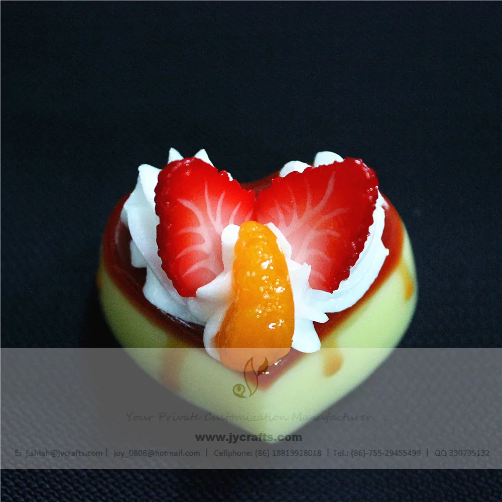 Home Decorative Fake Dessert 3D Food Pudding Fridge Magnet