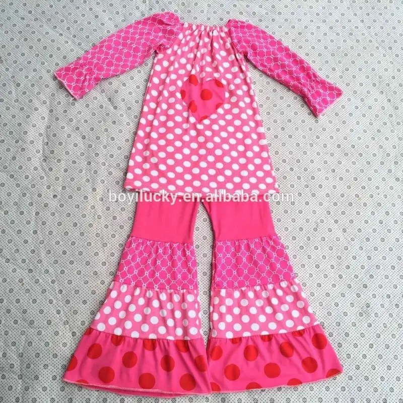best selling baby christmas outfit valentines gifts small ruffles clothes kids girls pink fashion Children valentine outfit