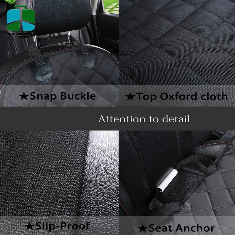 Universal Design Dog Car Seat Cover Nonslip Rubber Backing for All Cars
