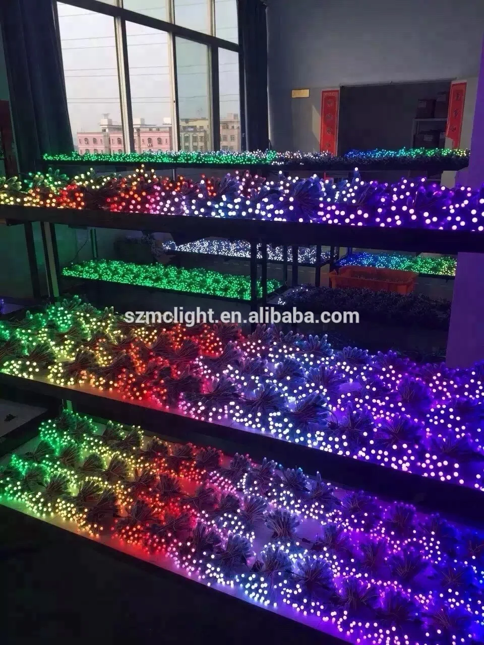 waterproof 9mm decorative strawhat single color LED light string for channel letter or logo