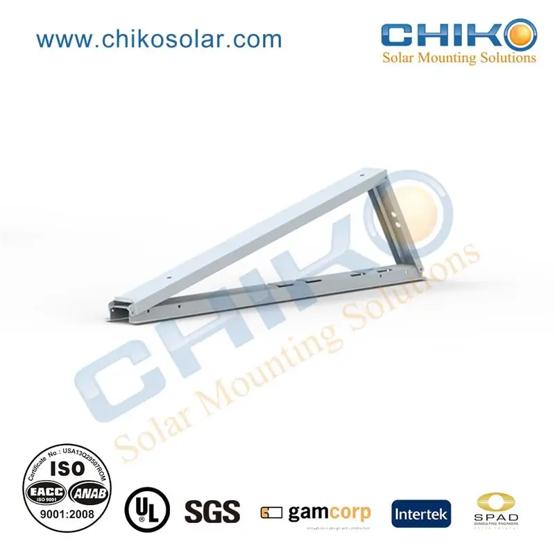 High efficient solar panel mounting rack pv brackets for flat roof solar energy system