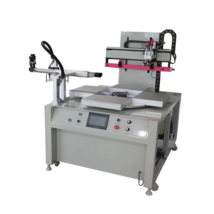 Hot Selling New Style Automatic Precision servo Screen Printing Machine Rotating Flat Robot Used Card Label Printer Used
