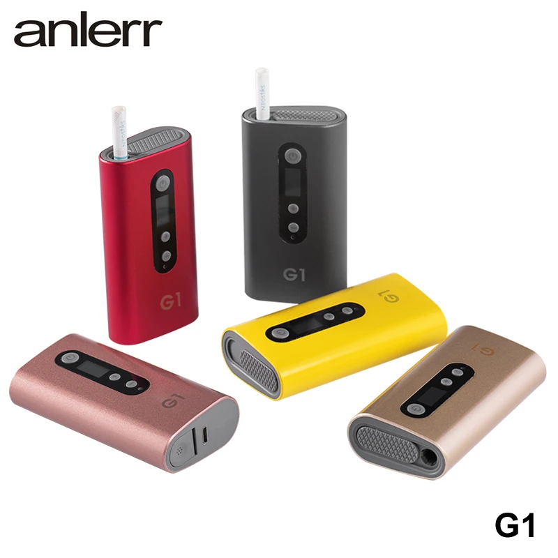 Оригинальная Фабрика 100% Anlerr G1 нагрев не сжигает сигареты сухой травы испаритель электронная сигарета для испарителя сухой травы