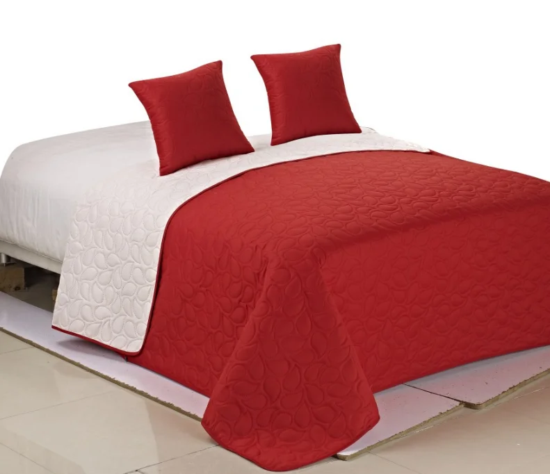 
Luxury queen size home bedding set 100% polyester quilt coverlet patchwork bedspread comforter 