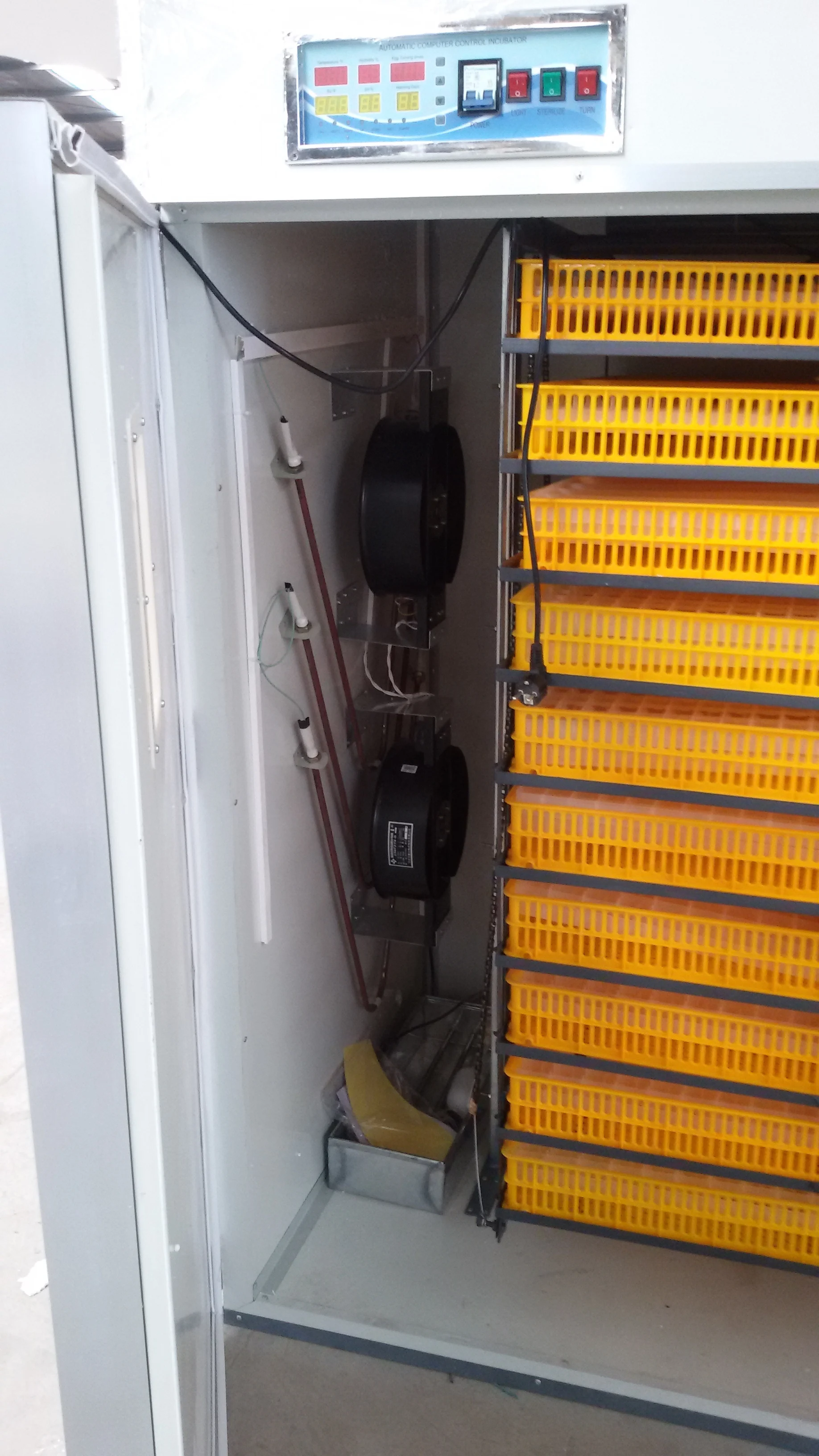 Full Automatic chicken egg incubator , incubator and hatcher for 5280 egg , 5000 incubateur high hatching rate