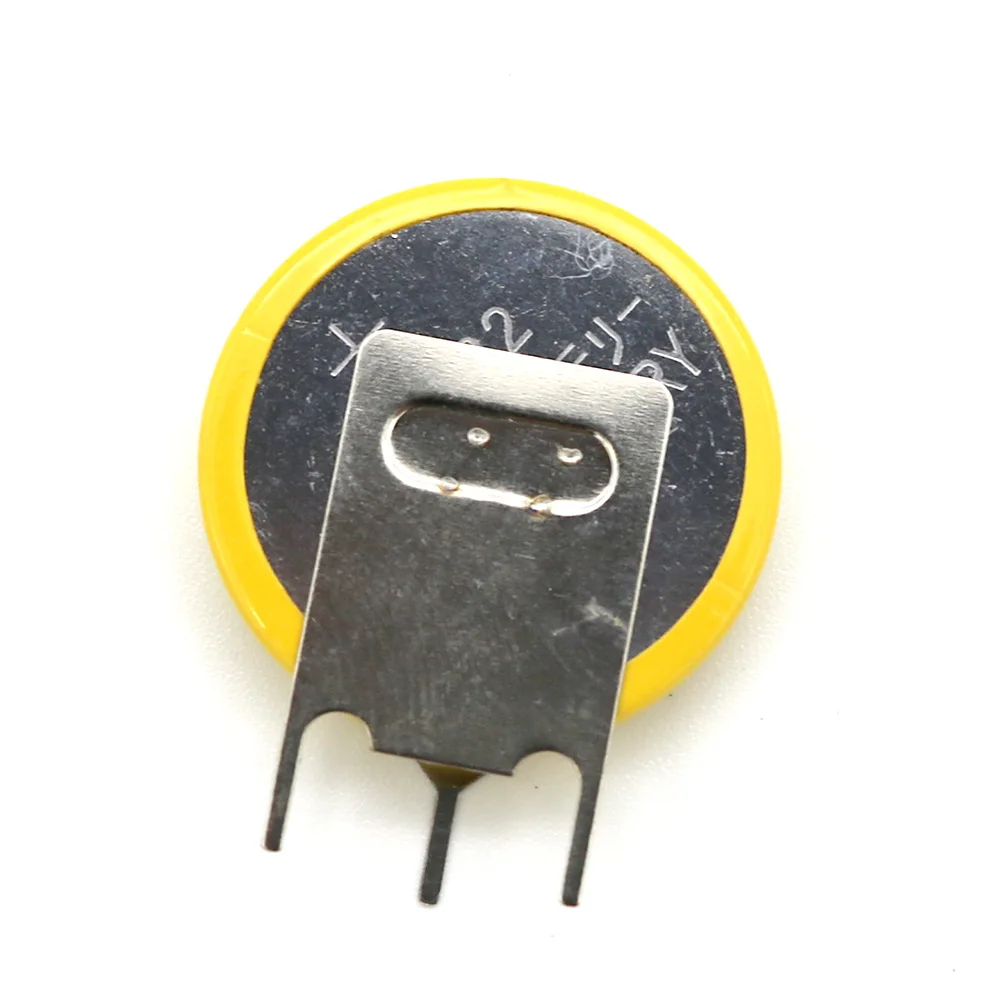 cr2450 batterycr with solder tabs 3V 180 Degree 3 Feet welding Solder Pins