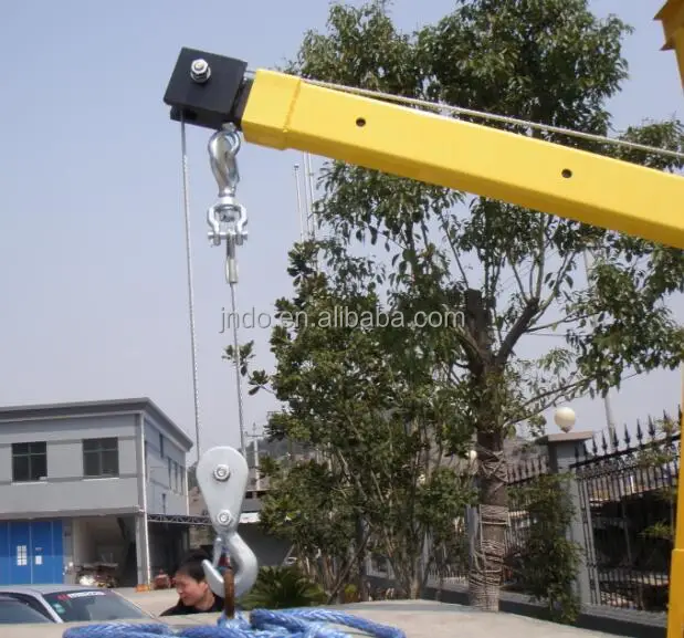 Truck mounted crane manufacturer produced small electric winch hoist