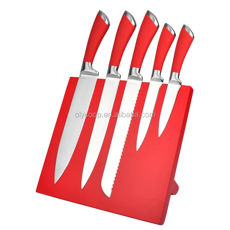 Natural Bamboo wood Magnetic Kitchen Knife display stand