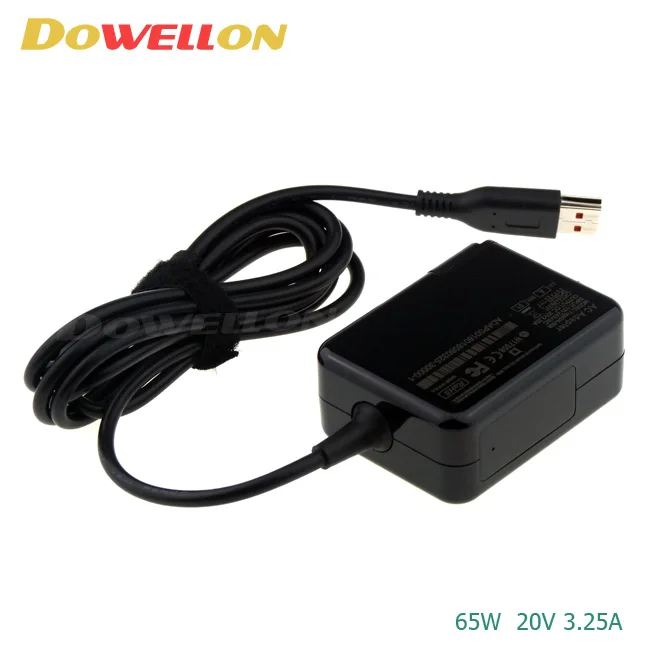 US UK EU EU Wall Plug Laptop Notebook Slim Travel AC Power Adapter Charger 65W 20V 3.25A for Lenovo Yoga 900 700 11 14