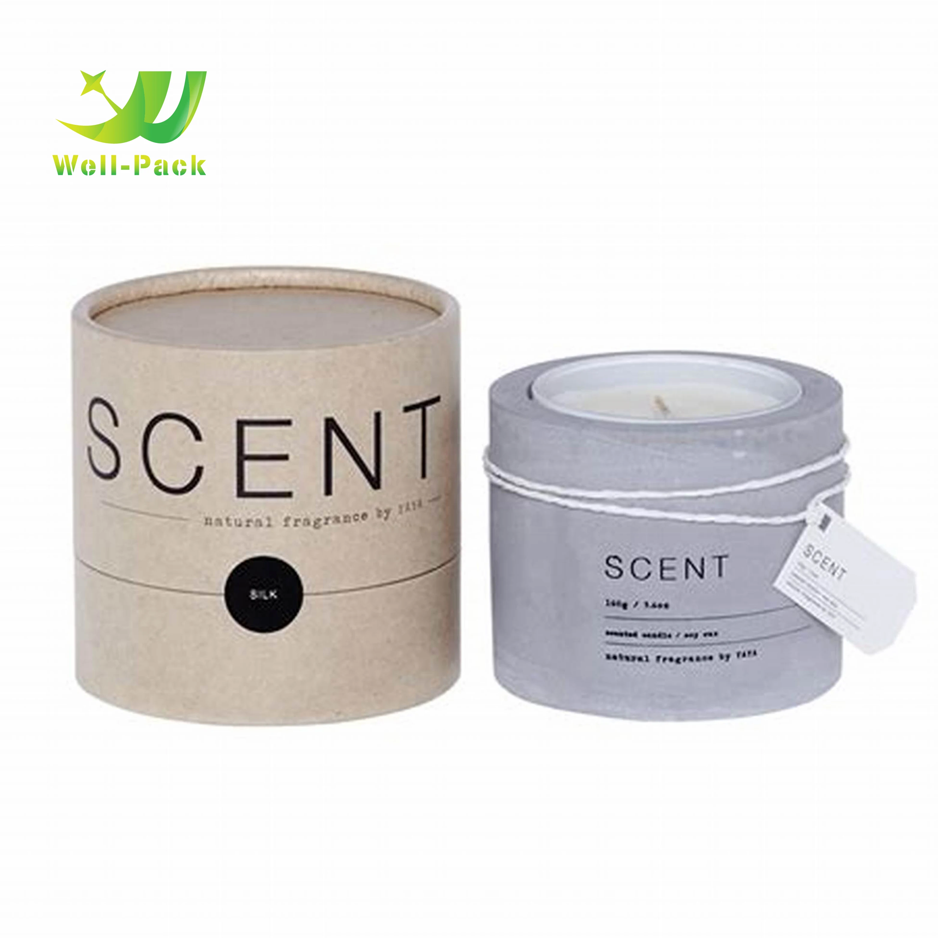 
New Style Paper Cardboard Tubes Packaging Wholesale Candle Container Candle paper tube packaging 