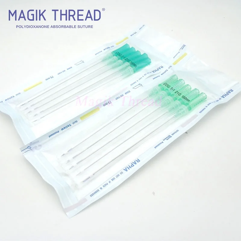 High-grade COG 3D 21G 60mm cosmetics hilos tensores pdo ultra korea v lifting 3d cog thread lift face