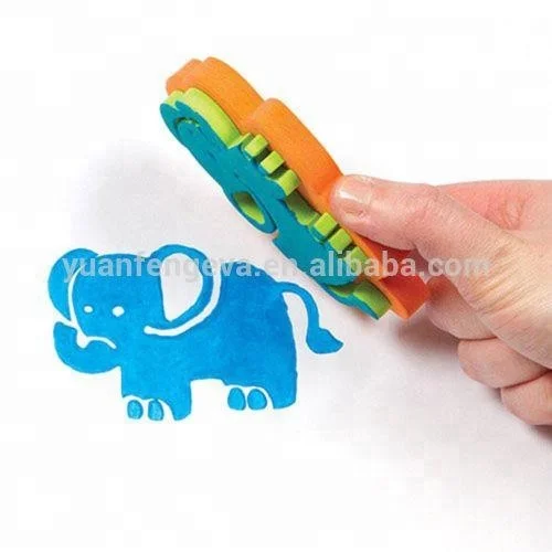 EVA Kids Animal Stamper Foam Paint Stamps Kids Home School Painting Toys