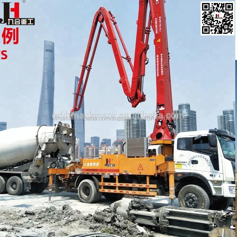 Фабрики Китая небольшой портативный 25 м 27 м 28 м 29 м 30 м Мобильный бетононасоса с самым лучшим цена