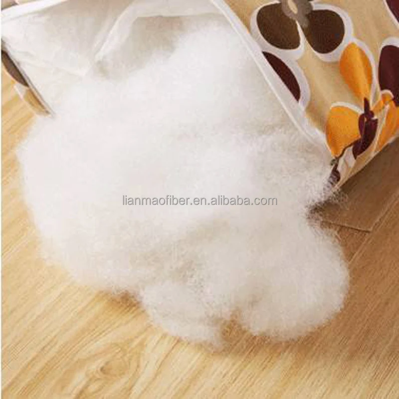 7D*64MM Super White Polyester Fiber For Filling Pillow Or Toys