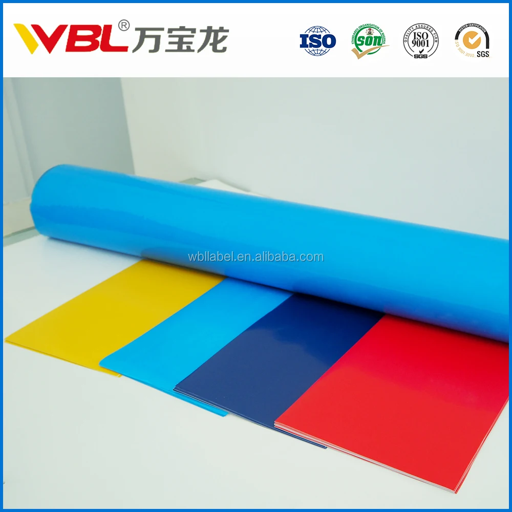 custom label Transparent PVC self adhesive waterproof safety film sticker