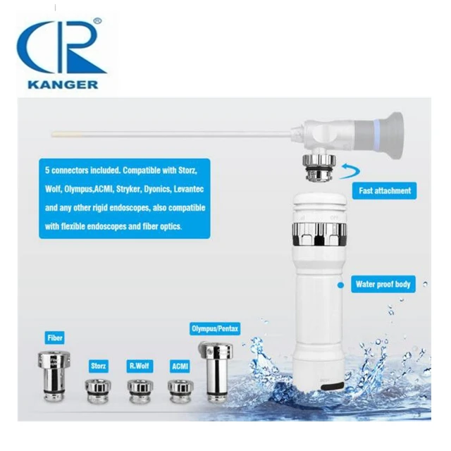 Portable LED Light Source Surgery equipment Fiber-optic Cable Storz Compatible Portable Endoscope LED Light Source