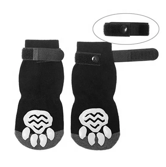 Anti Slip Dog Socks for Hardwood Floors Pet Paw Protectors with Grips