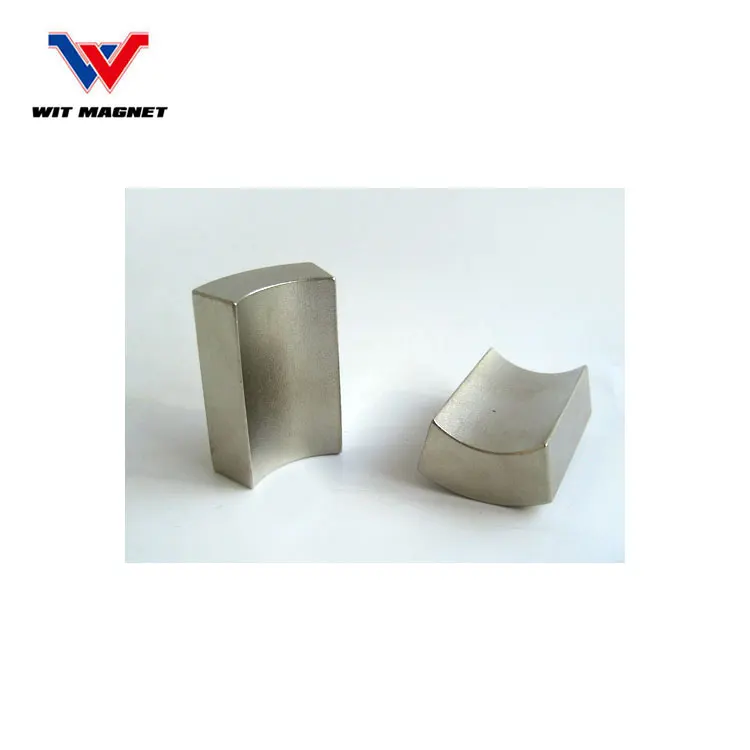 Motor Magnet Rotor Stator Neodymium Magnets NdFeB Material High Br Hcj Value Arc Shape Neo
