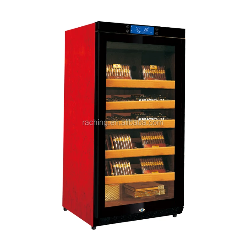 2017 made in china temperature and humidity controlled electrical cabinet cigar humidor in hot-selling