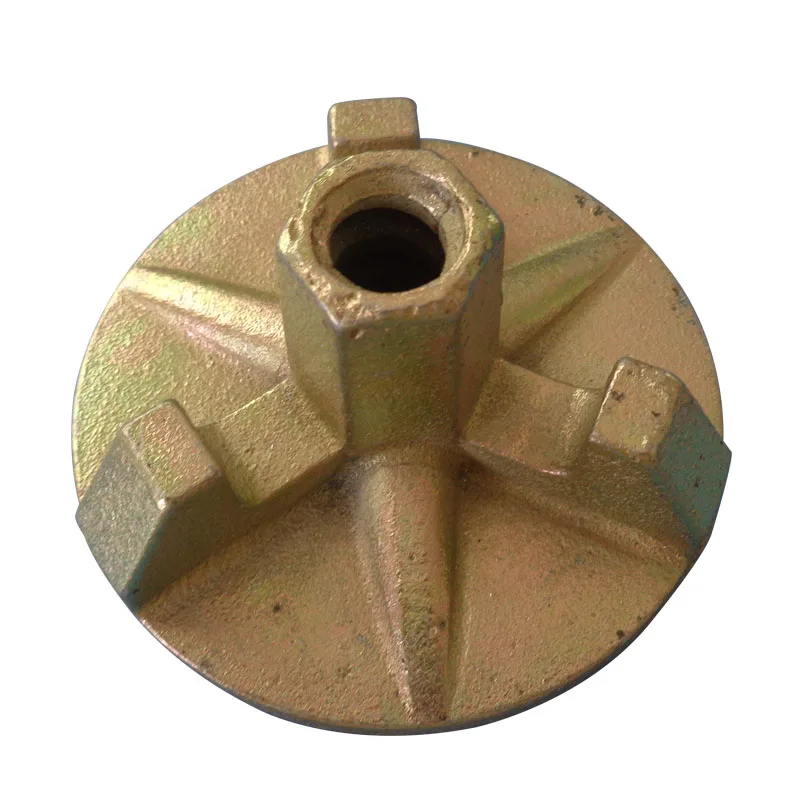High precision swivel tie wing nut with anchor plate