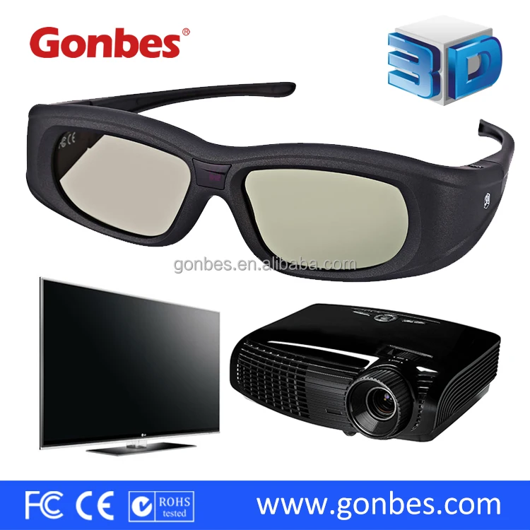 Factory Supply 144Hz DLP Link Projector Active Shutter 3D Glasses